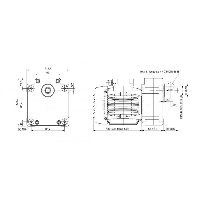 Моторедуктор 10 - 50 Вт / 50 - 100 Вт / 0.1 - 0.2 Nm / 1 - 5 Nm