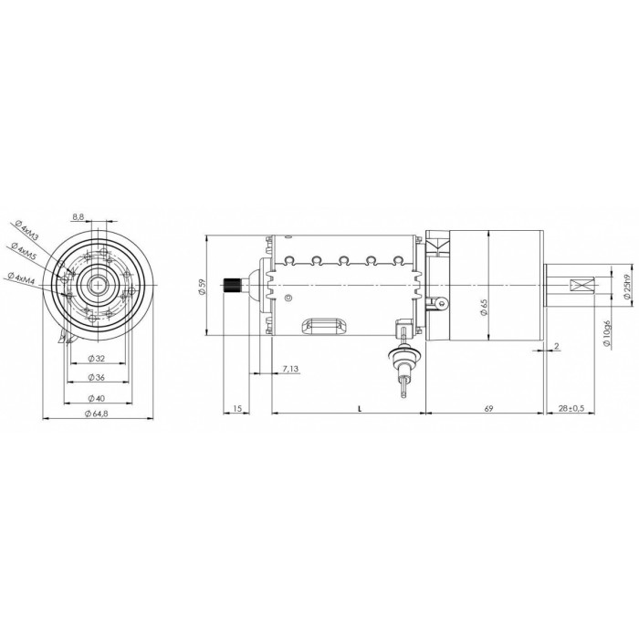 Моторедуктор 50 - 100 Вт / 10 - 50 Вт / 5 - 10 Nm / DC