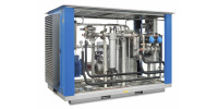 Компрессор для биогаза / стационарный / с электродвигателем / винтовой