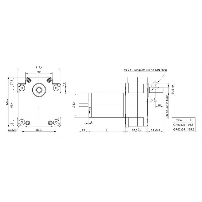 Моторедуктор 10 - 50 Вт / 50 - 100 Вт / 0.1 - 0.2 Nm / 1 - 5 Nm