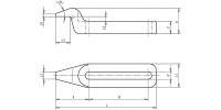 Ручная зажим / горизонтальная / изогнутая / из стали