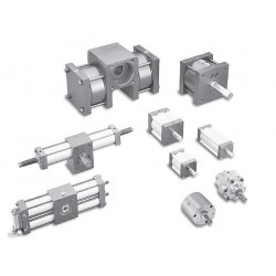Ротационный цилиндр / пневматический / с реечной передачей / с двойным эффектом
