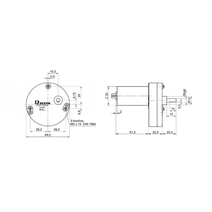 Моторедуктор 10 - 50 Вт / 50 - 100 Вт / 0.1 - 0.2 Nm / 1 - 5 Nm